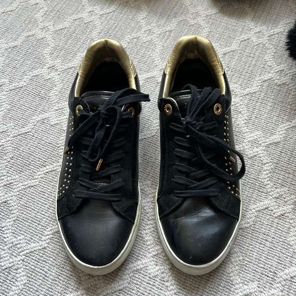 Black and Gold Sneakers - Picture 1 of 3